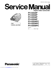 Panasonic PV-GS39PC Service Manual