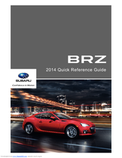 Subaru BRZ 2014 Quick Reference Manual