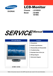 Samsung SyncMaster 941MW Service Manual