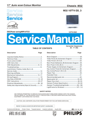 Philips M32 107T4 GS_3 Service Manual