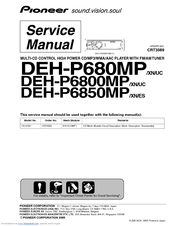 Pioneer DEH-P680UC Service Manual