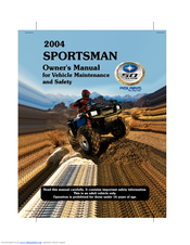 Polaris 2004 SPORTSMAN Owner's Manual