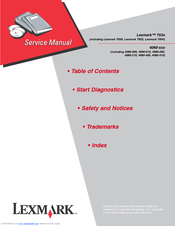 Lexmark T634 Service Manual