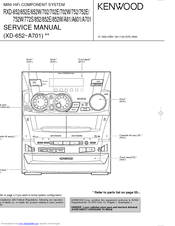 Kenwood RXD-A701 Service Manual