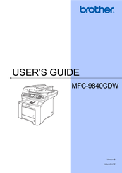 Brother MFC-9840CDW User Manual