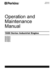 Perkins XGB 1600 Series Operation And Maintenance Manual
