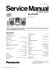 Panasonic SA-AK240PL Service Manual