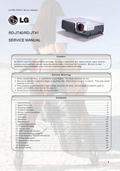 LG RD-JT41 800X600 SVGA Service Manual