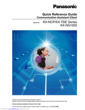 Panasonic KX-TDE Series Quick Reference Manual