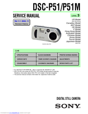 Sony Cyber-shot DSC-P51 Service Manual