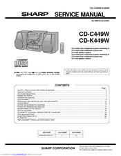 Sharp CD-C449W Service Manual