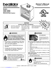 Heatilator A42R Owner's Manual