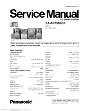 Panasonic SA-AK750GCP Service Manual