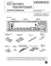 Kenwood KDC-X915 Service Manual