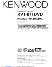 Kenwood KVT911DVD - Mobile DVD/CD Player Instruction Manual