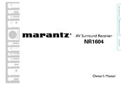 Marantz NR1604 Owner's Manual