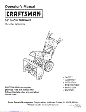 Craftsman 247.889704 Operator's Manual