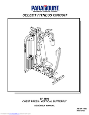 Paramount Fitness SF-1500 Assembly Manual