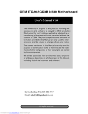 OEM ITX-945GC3B N330 User Manual