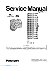 Panasonic Lumix DMC-FZ50SG Service Manual