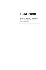 Aaeon PCM-7890 User Manual