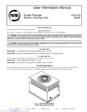 Payne PA2P036 User Manual