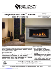 Regency Horizon HZ40E-LP Owners & Installation Manual