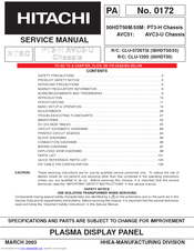 Hitachi 50HDT50 Service Manual