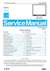 AOC LM760S Service Manual