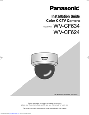 Panasonic WV-CF624 Installation Manual