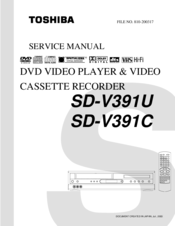 Toshiba SDV391U Service Manual