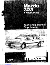 Mazda 323 Workshop Manual Supplement