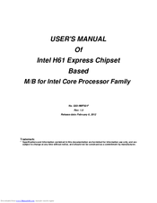 Intel H61 User Manual