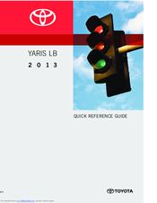 Toyota Yaris LB 2013 Quick Reference Manual