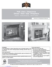 Fpi P36-NG4 Natural Gas Owners & Installation Manual