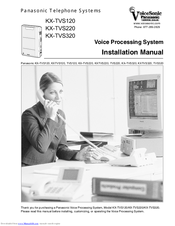 Panasonic KX-TVS220 Installation Manual