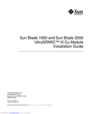 Sun Microsystems UltraSPARC III Cu Module Installation Manual