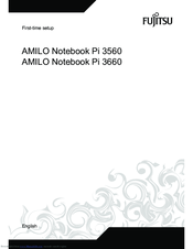 Fujitsu AMILO Notebook Pi 3660 Setup Manual