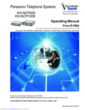 Panasonic NCP500 Operating Manual