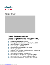 Cisco 4400G Quick Start Manual