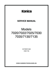Konica Minolta 7020 Service Manual