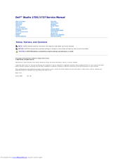 Dell 1737 - Studio - Laptop Service Manual