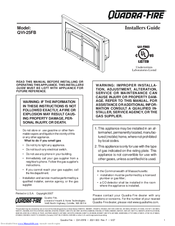 Quadra-Fire FireBrick qvi25fb Installer's Manual