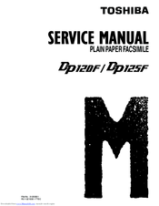 Toshiba DP120F Service Manual