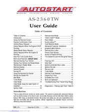 Autostart AS-2360TW User Manual