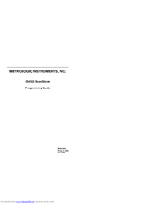 Metrologic IS4320 ScanGlove Programming Manual