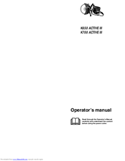 Partner K700 ACTIVE III Operator's Manual