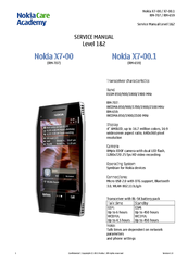 Nokia X7-00.1 Service Manual