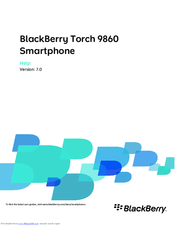 BlackBerry Torch 9860 User Manual