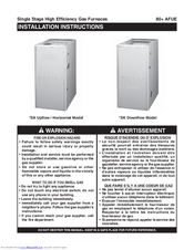 Nordyne *SA054C-23A Installation Instructions Manual